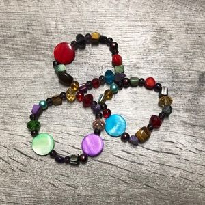 Multi-colored bracelets
